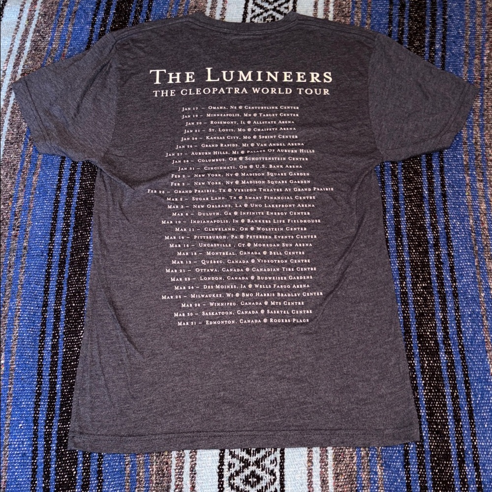 The Lumineers Cleopatra World Tour Tee Shirt - Picture 6 of 8